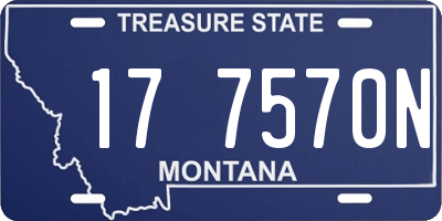 MT license plate 177570N