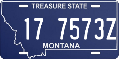 MT license plate 177573Z