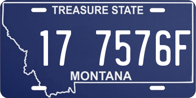 MT license plate 177576F