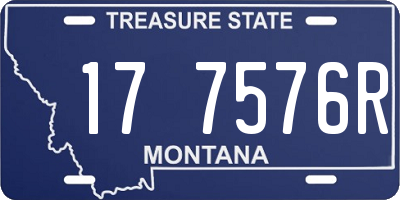 MT license plate 177576R