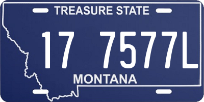 MT license plate 177577L