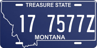 MT license plate 177577Z