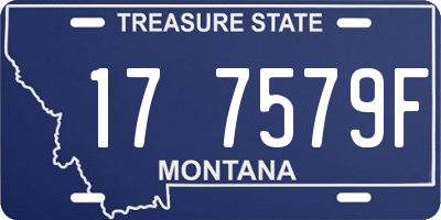 MT license plate 177579F