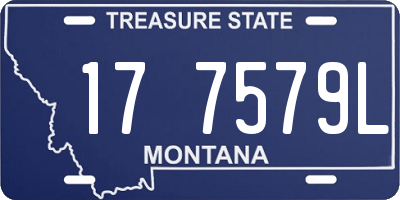 MT license plate 177579L