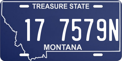 MT license plate 177579N