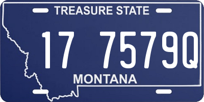 MT license plate 177579Q
