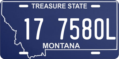 MT license plate 177580L