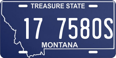 MT license plate 177580S