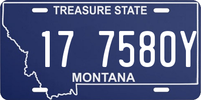 MT license plate 177580Y