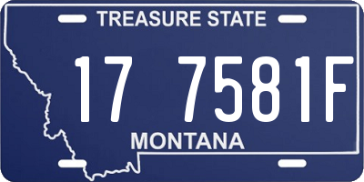 MT license plate 177581F