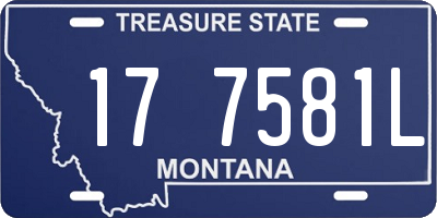 MT license plate 177581L