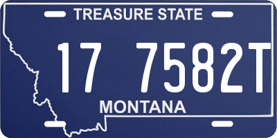 MT license plate 177582T
