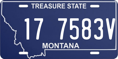 MT license plate 177583V