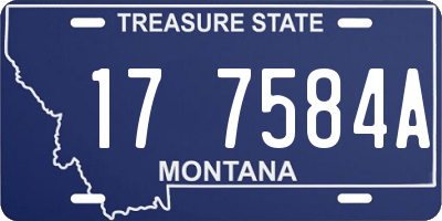 MT license plate 177584A