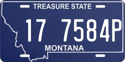 MT license plate 177584P