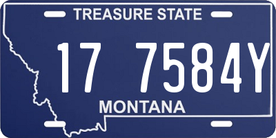 MT license plate 177584Y