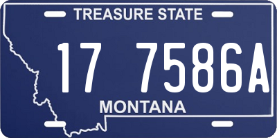 MT license plate 177586A