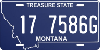 MT license plate 177586G