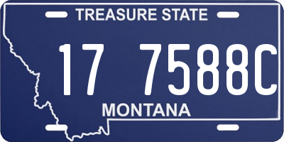 MT license plate 177588C