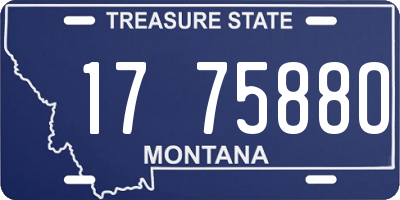 MT license plate 177588O