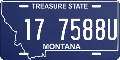 MT license plate 177588U