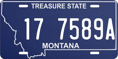 MT license plate 177589A