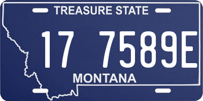 MT license plate 177589E