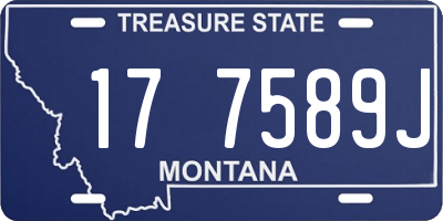 MT license plate 177589J