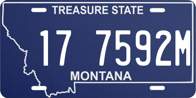 MT license plate 177592M