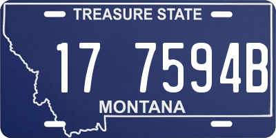 MT license plate 177594B
