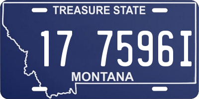 MT license plate 177596I