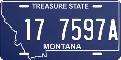 MT license plate 177597A