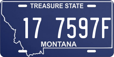 MT license plate 177597F