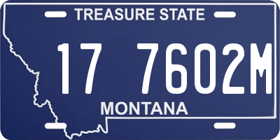 MT license plate 177602M