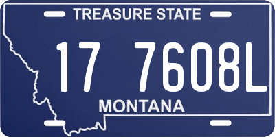 MT license plate 177608L