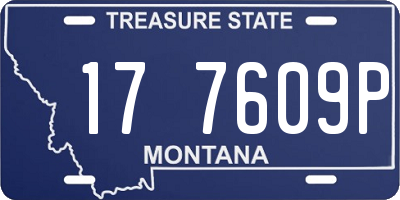 MT license plate 177609P