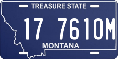MT license plate 177610M