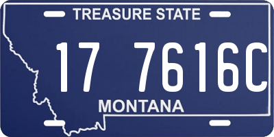 MT license plate 177616C