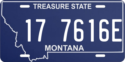 MT license plate 177616E