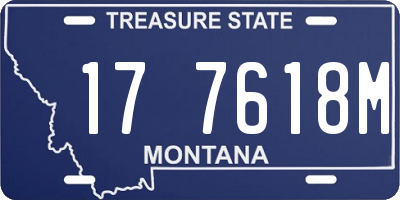 MT license plate 177618M