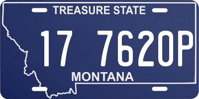 MT license plate 177620P