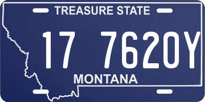 MT license plate 177620Y