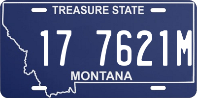 MT license plate 177621M