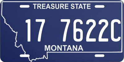 MT license plate 177622C
