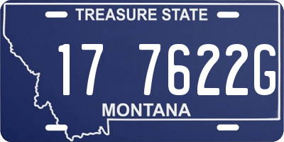 MT license plate 177622G