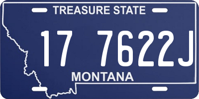 MT license plate 177622J