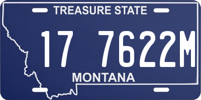 MT license plate 177622M