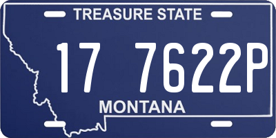 MT license plate 177622P
