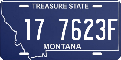 MT license plate 177623F