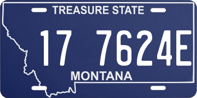 MT license plate 177624E